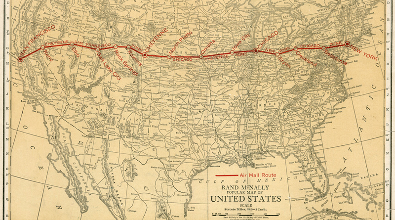 Illustration for article titled The "Highway of Light" That Guided Early Planes Across America